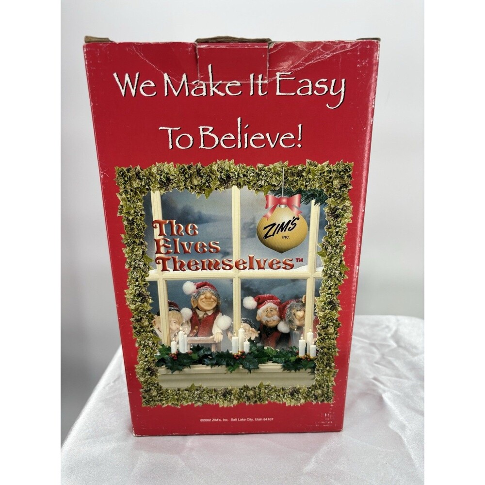 Zim’s The Elves Themselves Jackson Z03-06 2002 Christmas Elf Figurine w/ Box